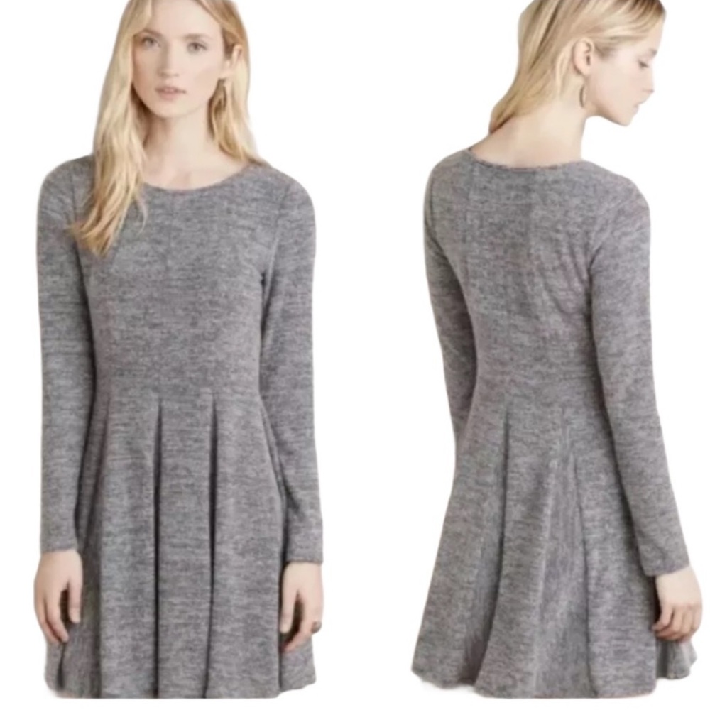 Dolan Size Grey Left Coast Piper Striped Dress S
